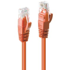 High-Performance Lindy 03M Cat6 UUtp Cable Orange - Product Code 48105